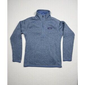 Patagonia Better Sweater Pullover 1/4 Zip Fleece Jacket Blue Women's Size S